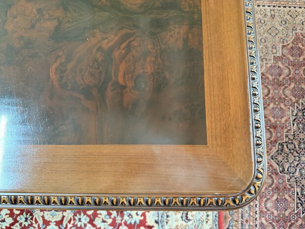 Grote-Klassieke-Antieke-Oude-Italiaanse-Eettafel-Notenhouten-Blad-10