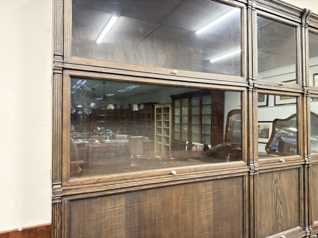 Klassiek-Engels-Antiek-Oud-Originele-Globe-Wernicke-Boekenkast-Vitrinekast-Ambassador