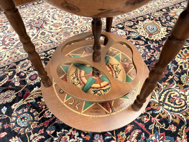 Klassiek-Oud-Antiek-Italiaans-Zoffoli-Bar-Drank-Globe-Barglobe-Weredbol-Vloermodel