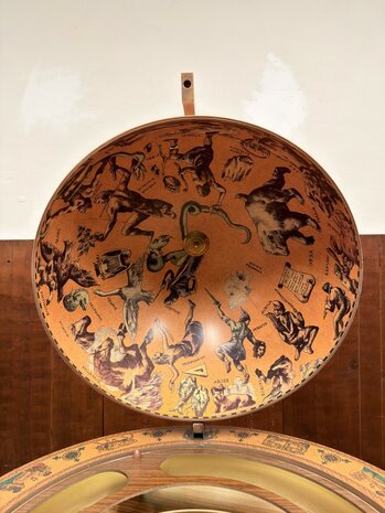 Grote-Klassiek-Oud-Antiek-Italiaans-Italiaanse-Globe-Wereld-bol-Barglobe-Drankglobe-van-Zoffoli