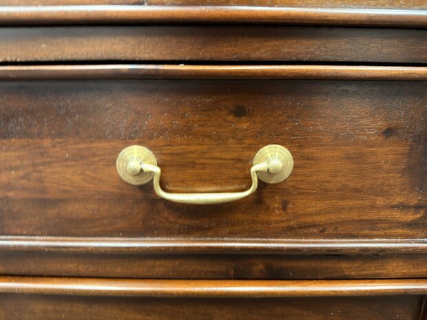 Klassiek-Oud-Antiek-Engels-Chesterfield-Mahoniehout-Mahonie-Bureau-Desk-met-Groene-Lederen-Inleg