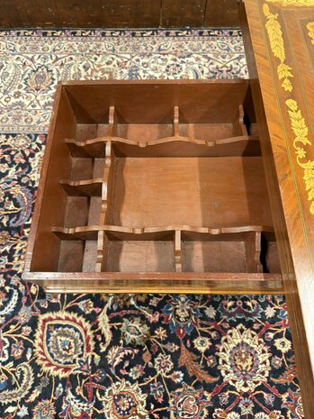 Klassiek-Oud-Antiek-19e-eeuws-Nederlandse-Speeltafel-Game-Table