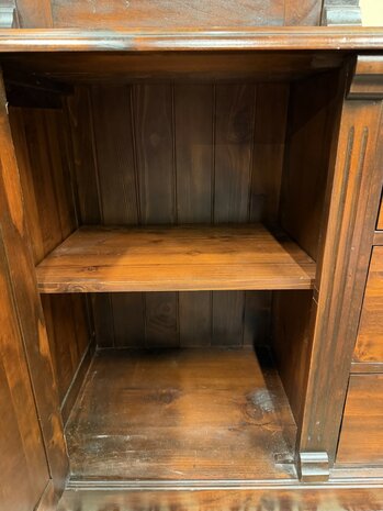 Klassiek-Engels-Antiek-Oud-Chesterfield-Apothekerskast-Boekenkast