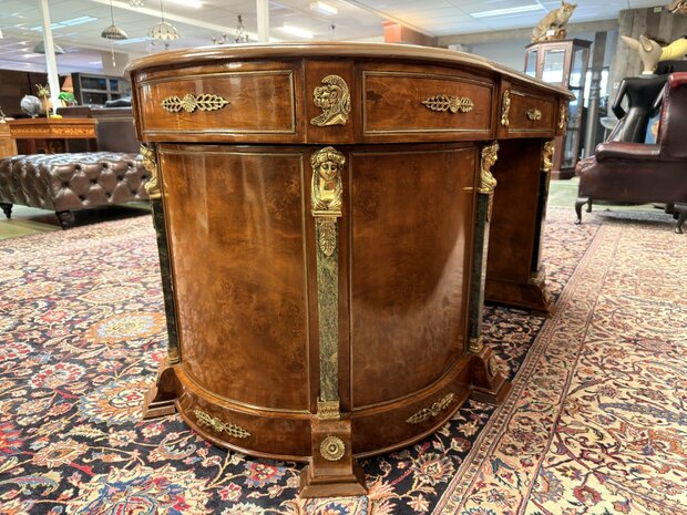 Antiek-Klassiek-Oud-Frans-Louis-Lodewijk-XIV-Bureau-Desk-met-Bronzen-ornamenten