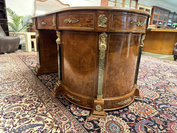 Antiek-Klassiek-Oud-Frans-Louis-Lodewijk-XIV-Bureau-Desk-met-Bronzen-ornamenten