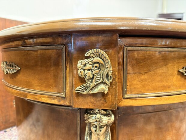 Antiek-Klassiek-Oud-Frans-Louis-Lodewijk-XIV-Bureau-Desk-met-Bronzen-ornamenten