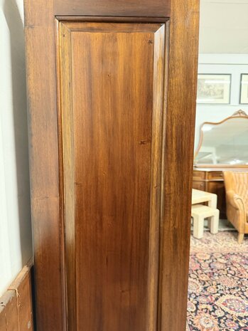 Klassiek-Engels-Oud-Antiek-Chesterfield-Mahoniehouten-Boekenkast