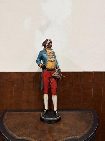 Klassiek-Engels-Antiek-Oud-Chesterfield-Beeld-Hond