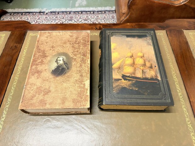 Antiek-klassiek-engels-opberg-boek-opbergdoos-faux-book-XXL