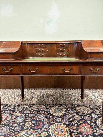 Antiek-Oud-Klassiek-Engels-Chesterfield-Secretaire-Bureau-Desk