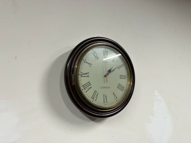 Klassiek-Oud-Antiek-Engels-London-Wandklok-Klok-1