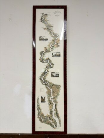 Klassiek-Oud-Antiek-Engels-Prent-Thames-Rivier