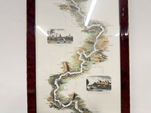 Klassiek-Oud-Antiek-Engels-Prent-Thames-Rivier-2