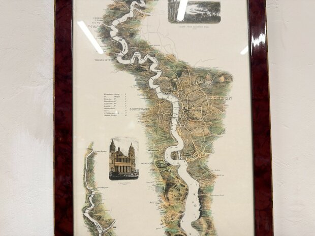 Klassiek-Oud-Antiek-Engels-Prent-Thames-Rivier-4