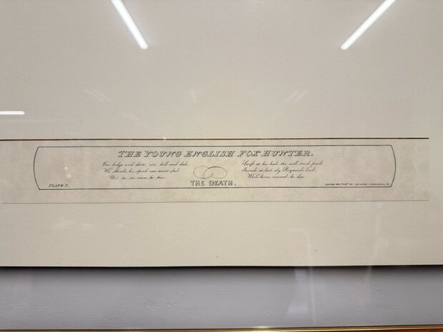 Klassiek-Oud-Antiek-Engels-Prent-The-Death-Wortelnotenhout-Lijst-3