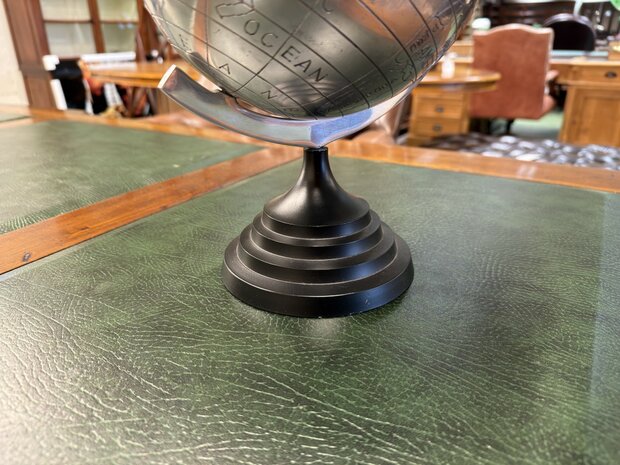 Klassiek-Oud-Antiek-Engels-Wereldbol-Globe