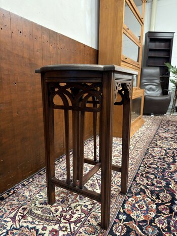Klassieke-Antiek-Oude-Engelse-Mahoniehout-Sidetable-Bijzettafel-3