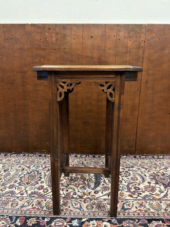 Klassieke-Antiek-Oude-Engelse-Mahoniehout-Sidetable-Bijzettafel-4