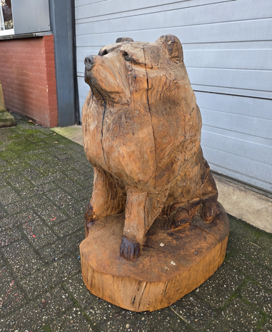 Groot-houtsnijwerk-houtsculptuur-tuinbeeld-kunstwerk-van-een-Chow-Chow-hond-6