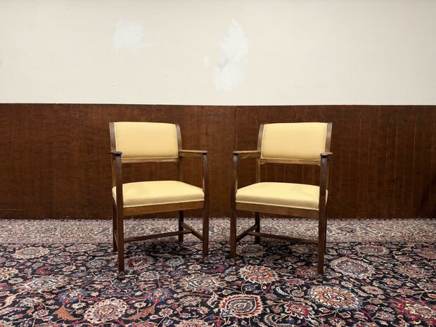 Set-Klassiek-Engels-Antiek-Oud-Stoelen-Stoel-Bureaustoelen