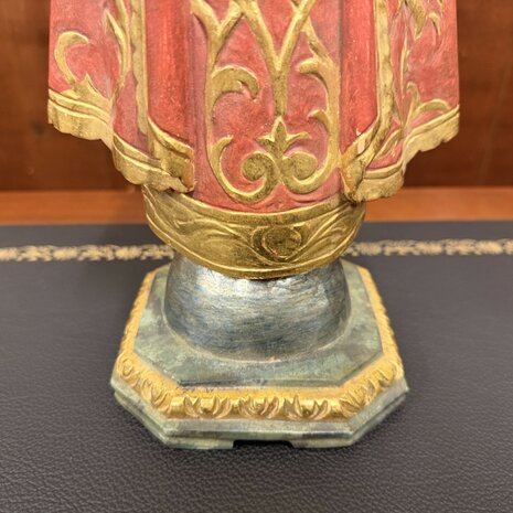 Antiek-houten-polychroom-geschilderd-beeld-Jezus-kindje-van-wenen-7