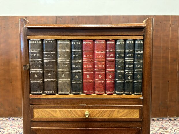 Klassiek-Engels-Antiek-Oud-Chesterfield-Vintage-Set-Nachtkast-Nachtkastjes-met-Inlegwerk-marqueterie