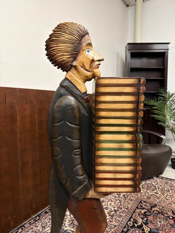 Klassiek-Engels-Antiek-Oud-Chesterfield-Vintage-Albert-Einstein-Boekendrager-Boekenkast-Kast