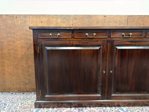 Klassiek-Oud-Antiek-Engels-Antiek-Vintage-Chesterfield-Kantoorkast-Dressoir