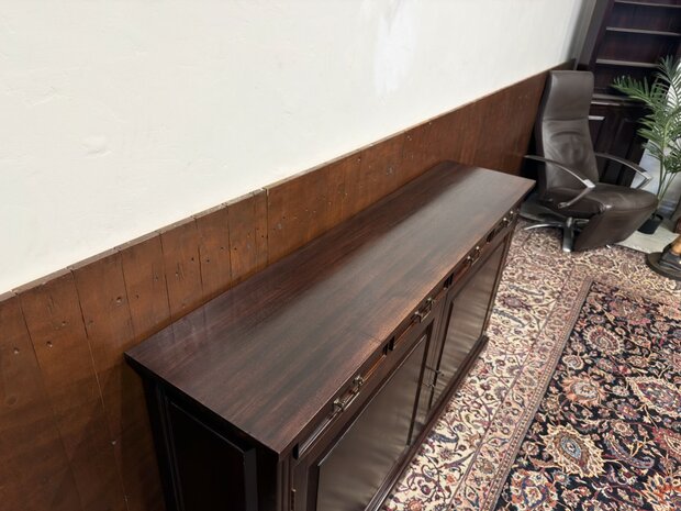 Klassiek-Oud-Antiek-Engels-Antiek-Vintage-Chesterfield-Kantoorkast-Dressoir