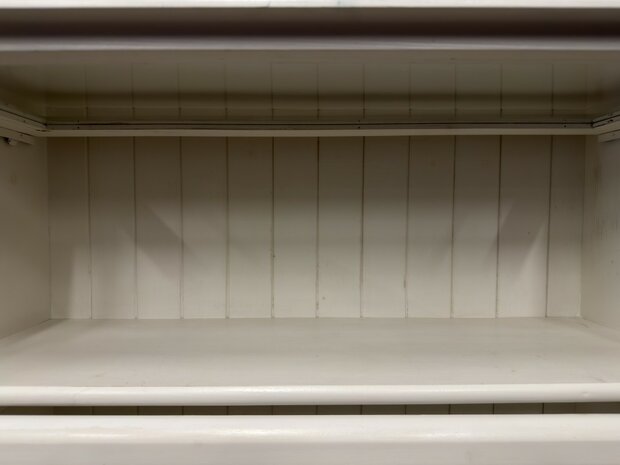 Klassiek-Engels-Vintage-Antiek-Oud-Chesterfield-Wit-Witte-Globe-Wernicke-Stijl-Boekenkast-Kast