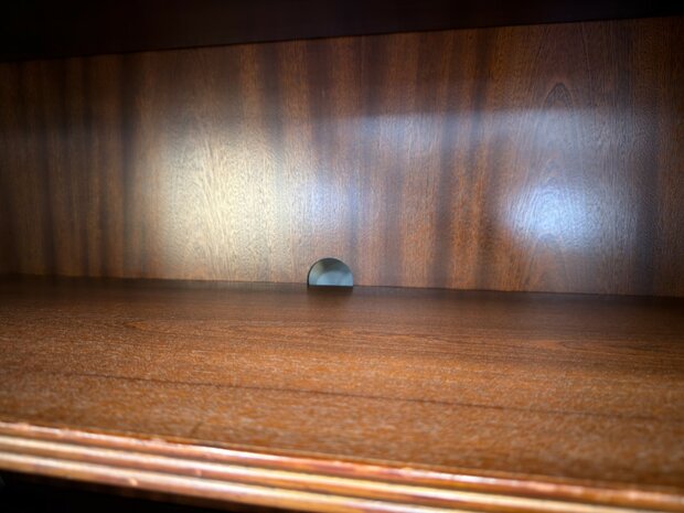 Klassiek-Engels-Antiek-Oud-Vintage-Chesterfield-Heldense-Exclusive-Boekenkast-Bibliotheekkast-Kast