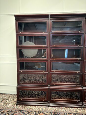 Klassiek-Engels-Antiek-Oud-Vintage-Globe-Wernicke-Boekenkast-Bibliotheekkast-Kast