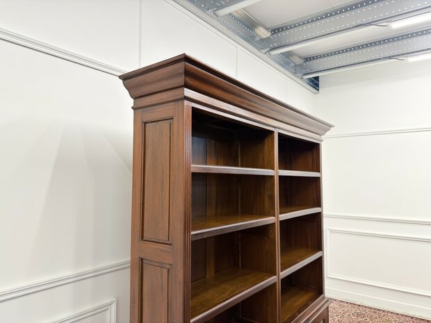 Klassiek-Engels-Antiek-Oud-Mahoniehout-Vintage-Chesterfield-Boekenkast-Kast
