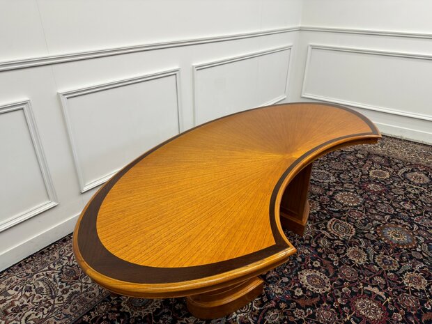 Klassiek-Antiek-Engels-Oud-Chesterfield-Art-Deco-Originele-Globe-Wernicke-Bureau-Desk-met-Bureaustoel-en-Bureaulegger