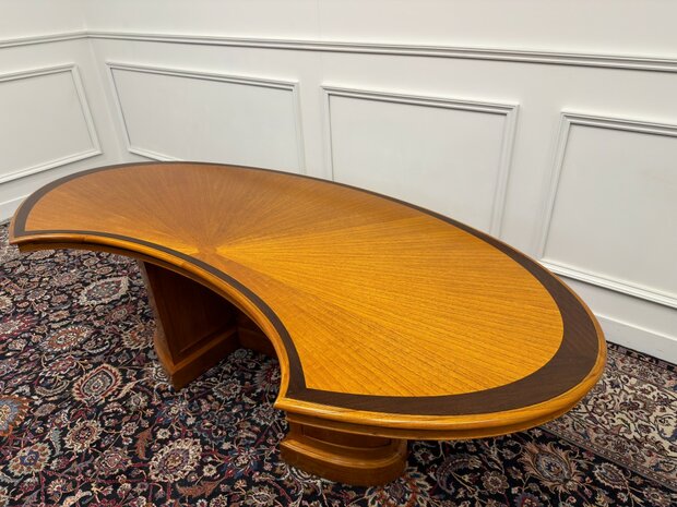 Klassiek-Antiek-Engels-Oud-Chesterfield-Art-Deco-Originele-Globe-Wernicke-Bureau-Desk-met-Bureaustoel-en-Bureaulegger