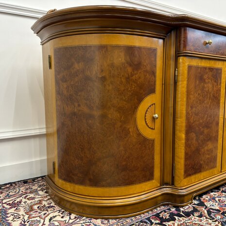 Klassiek-Antiek-Italiaans-Oud-Vintage-Dressoir-Kantoorkast-Wortelhout