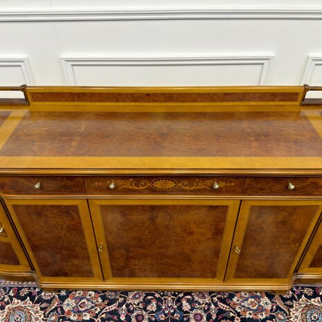 Klassiek-Antiek-Italiaans-Oud-Vintage-Dressoir-Kantoorkast-Wortelhout