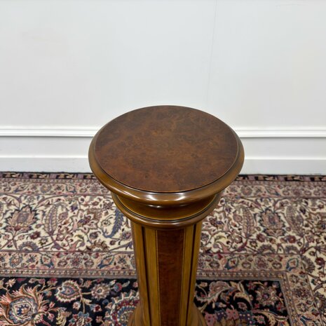 Klassiek-Italiaans-Antiek-Oud-Vintage-Wortelhout-Zuil-Pilaar-Pied-De-Stalle