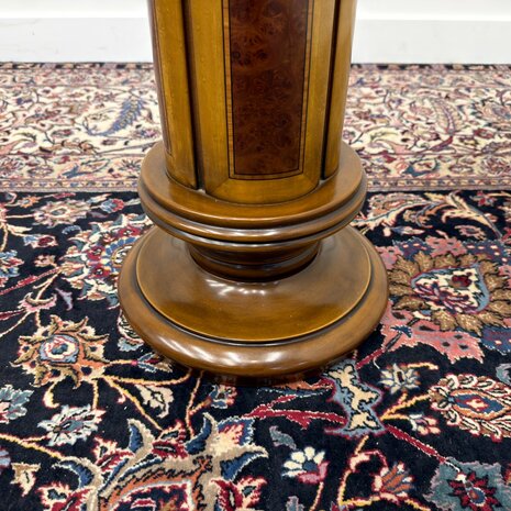 Klassiek-Italiaans-Antiek-Oud-Vintage-Wortelhout-Zuil-Pilaar-Pied-De-Stalle