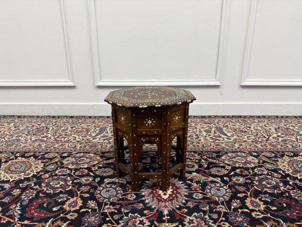 Antique Octagonal Anglo-Indian Hoshiarpur Side Table