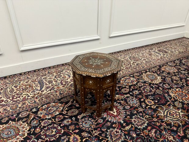 Antique Octagonal Anglo-Indian Hoshiarpur Side Table