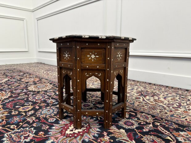 Antique Octagonal Anglo-Indian Hoshiarpur Side Table