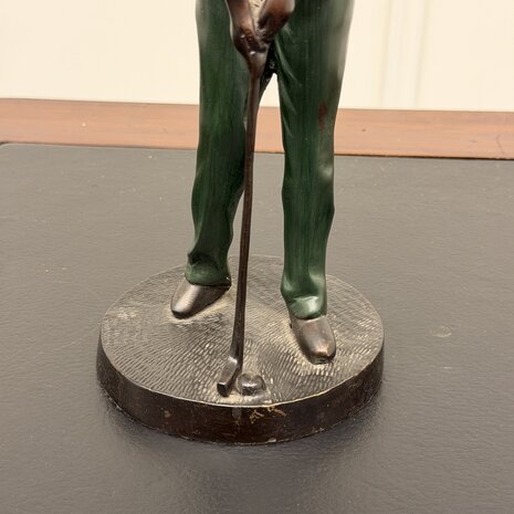 Antiek-brons-beeld-golfer-rood-3