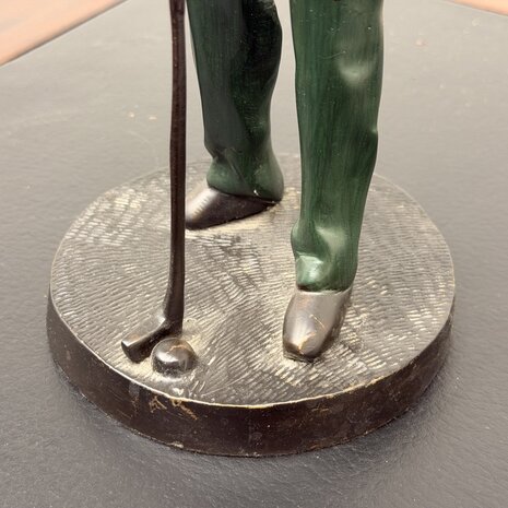 Antiek-brons-beeld-golfer-rood-4