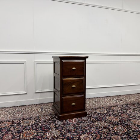 Klassiek-Engels-Antiek-Oud-Vintage-Chesterfield-Dressoir-Kantoorkast-Ladekast-Archiefkast