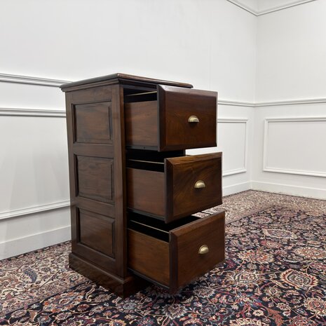 Klassiek-Engels-Antiek-Oud-Vintage-Chesterfield-Dressoir-Kantoorkast-Ladekast-Archiefkast-7