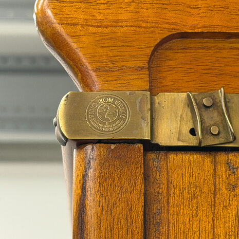 Klassiek-Engels-Antiek-Oud-Vintage-Chesterfield-Originele-Globe-Wernicke-Boekenkast-Deur
