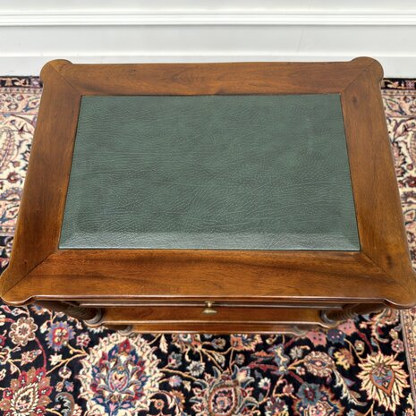 Klassiek-Oud-Antiek-Engels-Chesterfield-Vintage-Sidetable-Side-Table-Bijzettafel