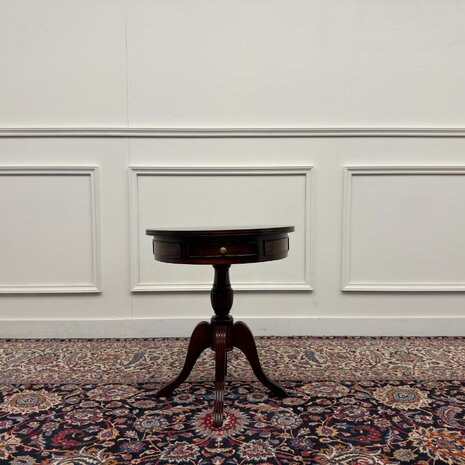 Klassiek-Engels-Antiek-Oud-Vintage-Chesterfield-Sidetable-Side-Table-Bijzettafel
