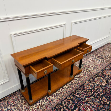 Klassiek-Engels-Antiek-Oud-Vintage-Chesterfield-Empire-Selva-Italiaans-Sidetable-Side-table-Sideboard